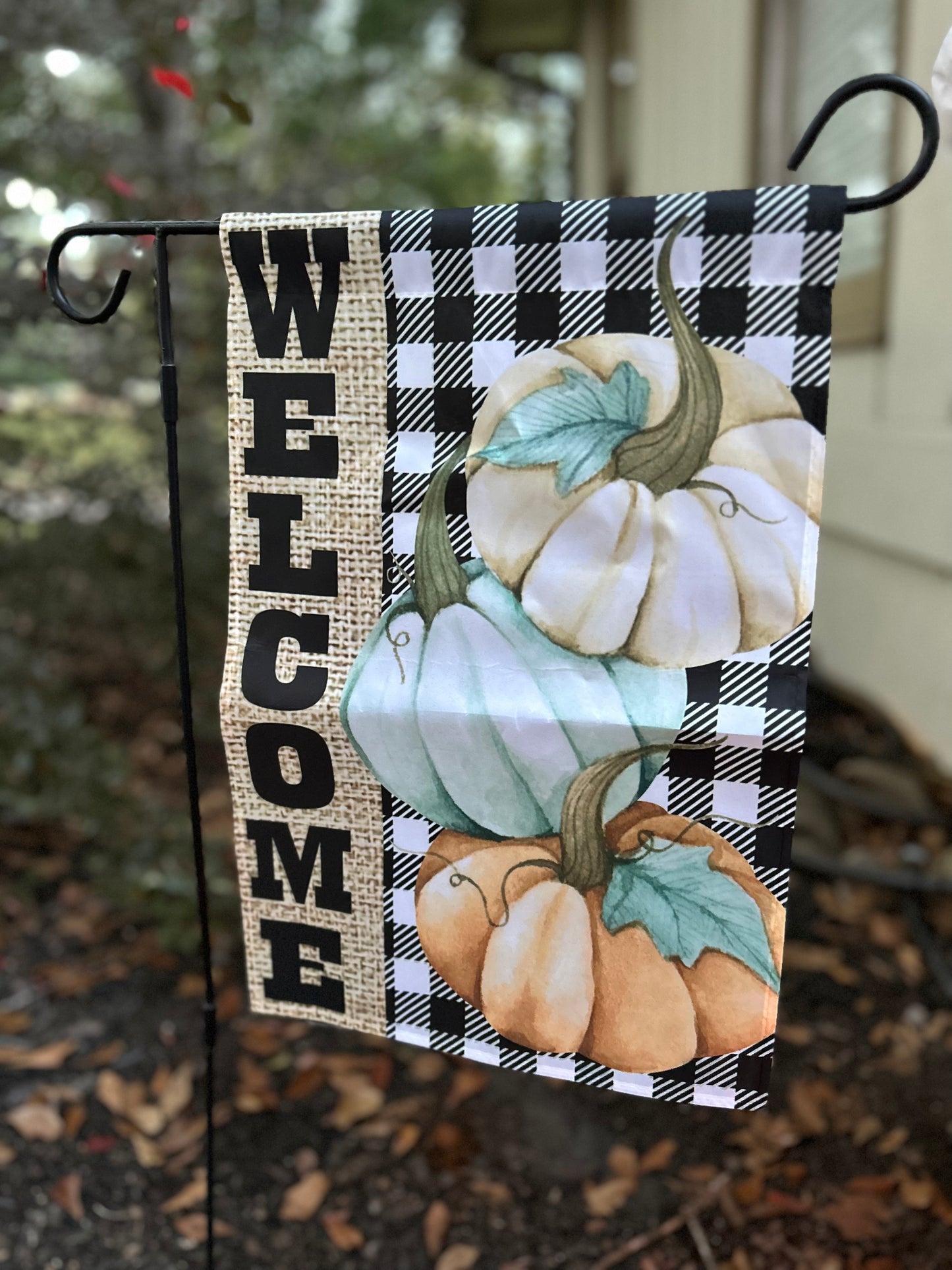 Pumpkin Welcome Flag