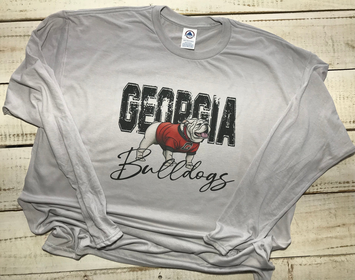 Classic GA Bulldog Grey Long Sleeve