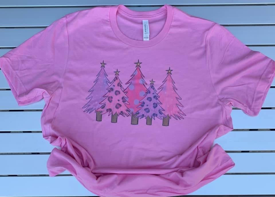 Pink Christmas Trees